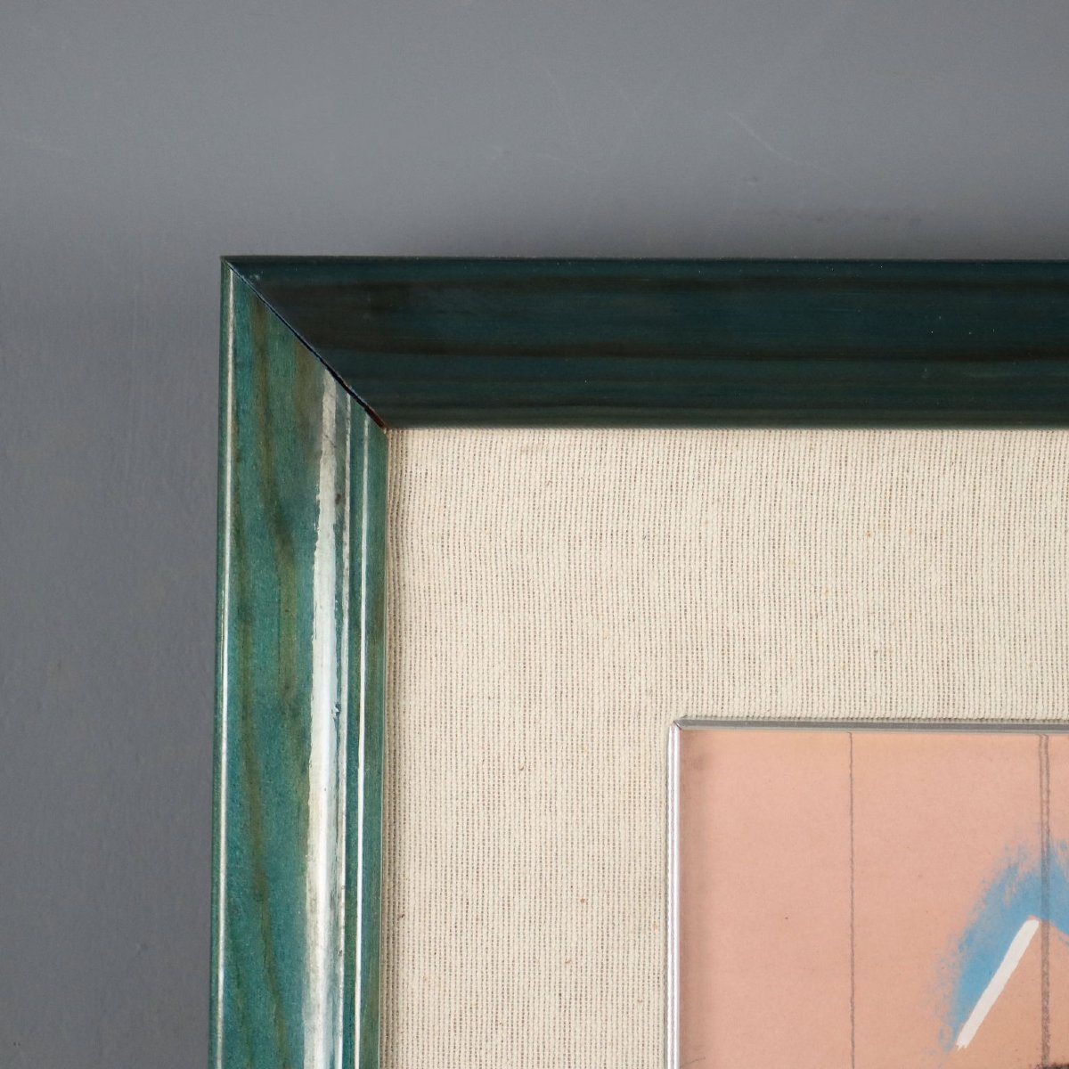 Tableau Contemporain Signé Ibrahim Kodra Huile sur Toile XXe Siècle-photo-4