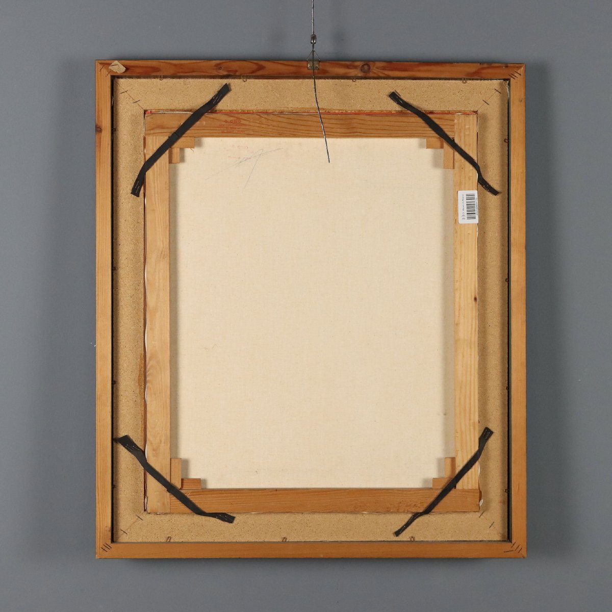 Tableau Contemporain Signé Ibrahim Kodra Huile sur Toile XXe Siècle-photo-6