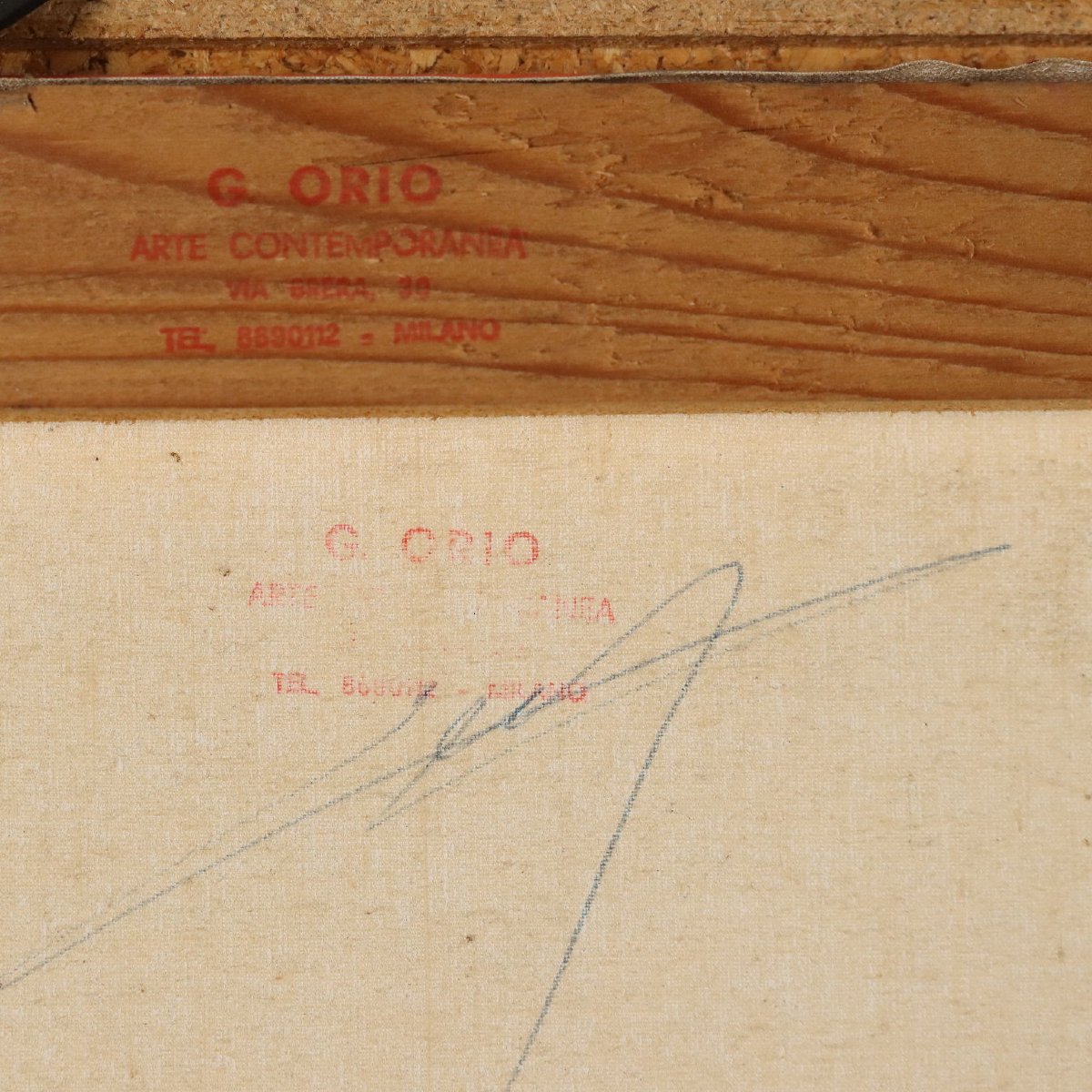 Tableau Contemporain Signé Ibrahim Kodra Huile sur Toile XXe Siècle-photo-7
