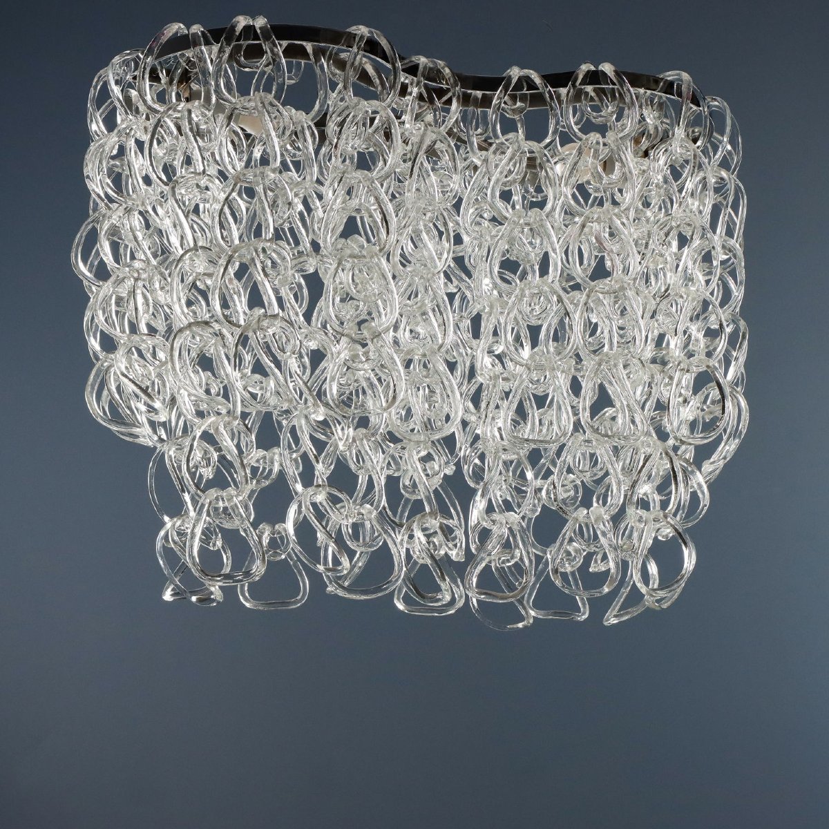 Lustre Vintage Vistosi Giogali Design Angelo Mangiarotti Années 60-photo-3