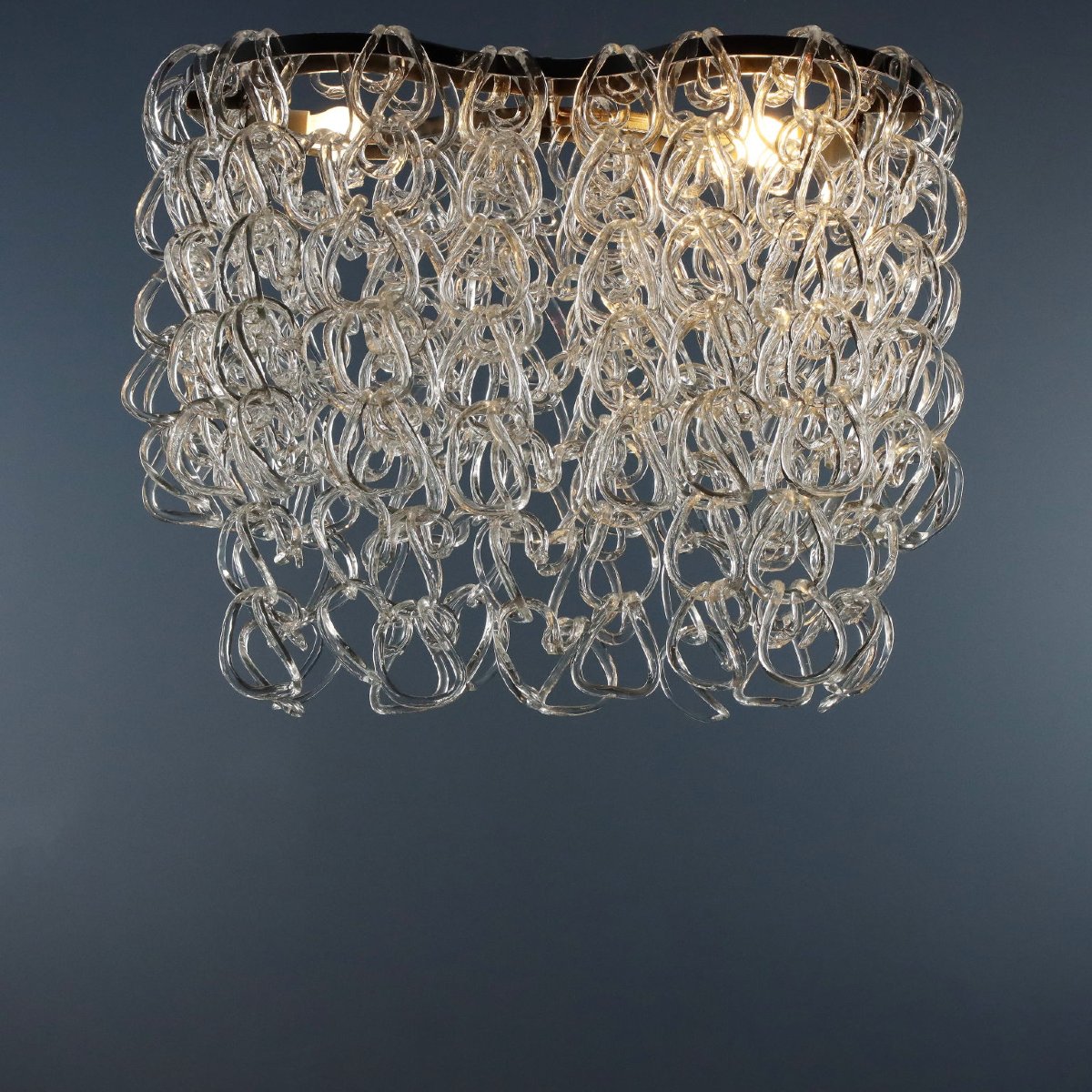 Lustre Vintage Vistosi Giogali Design Angelo Mangiarotti Années 60-photo-6
