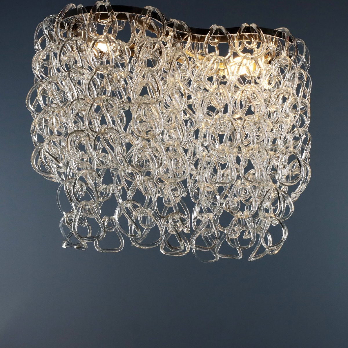 Lustre Vintage Vistosi Giogali Design Angelo Mangiarotti Années 60