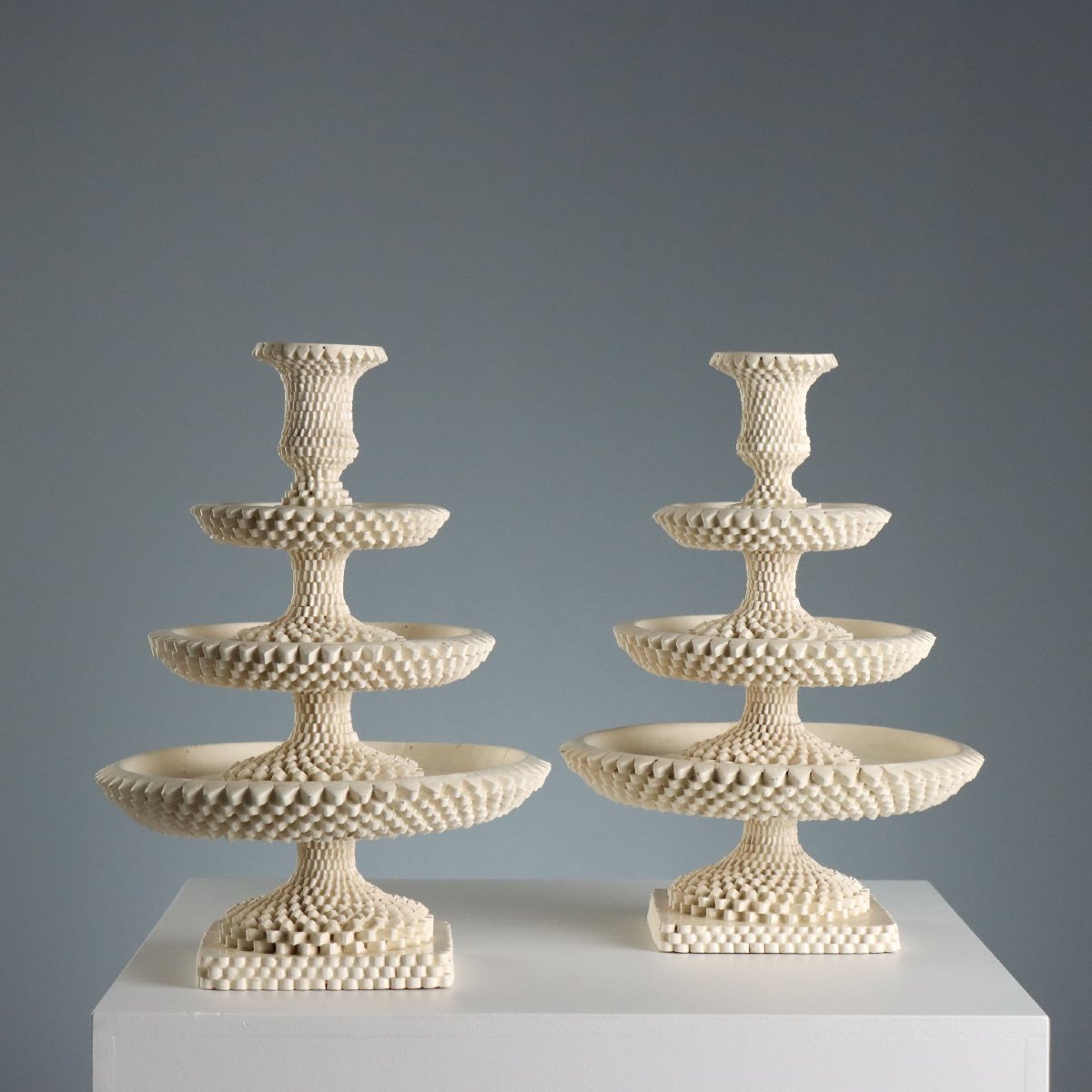 Pair Of Terracotta Vases, Neapolitan Manufacture, Italy, Mid-19th Century