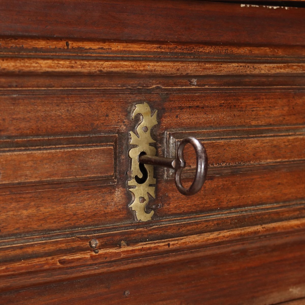 18th-century Baroque Double-cabinet Sideboard In Piedmont Walnut-photo-6
