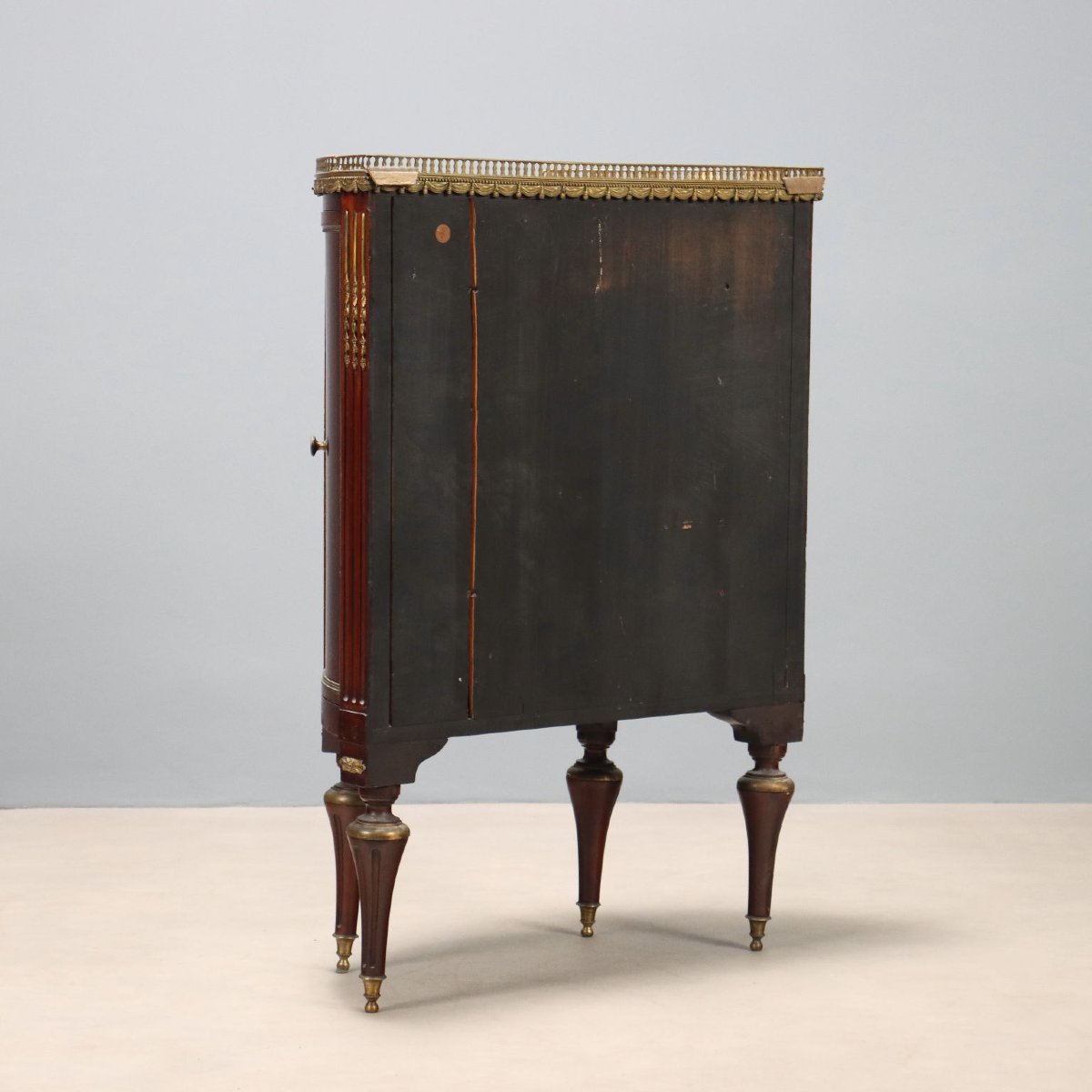 Demi Lune Sideboard In Mahogany, London, Second Half Of The 19th Century-photo-7