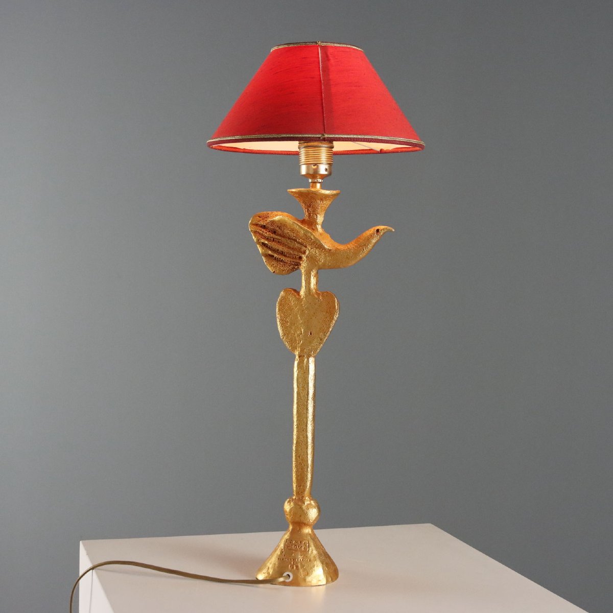 Lampe Vintage Design de Pierre Casenove Production Fondica Années 1980-photo-3