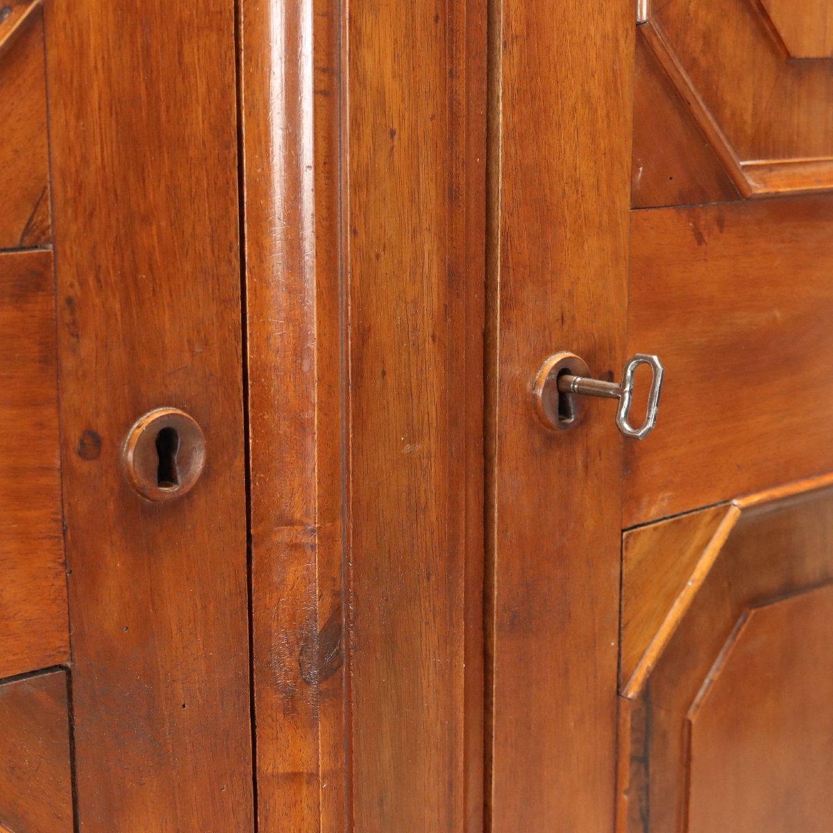 Umbertino Wardrobe In Italian Walnut, Late 19th Century-photo-3