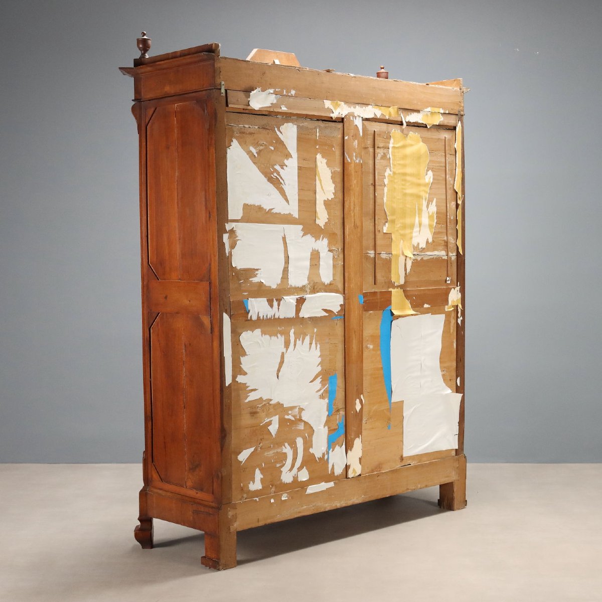 Umbertino Wardrobe In Italian Walnut, Late 19th Century-photo-7