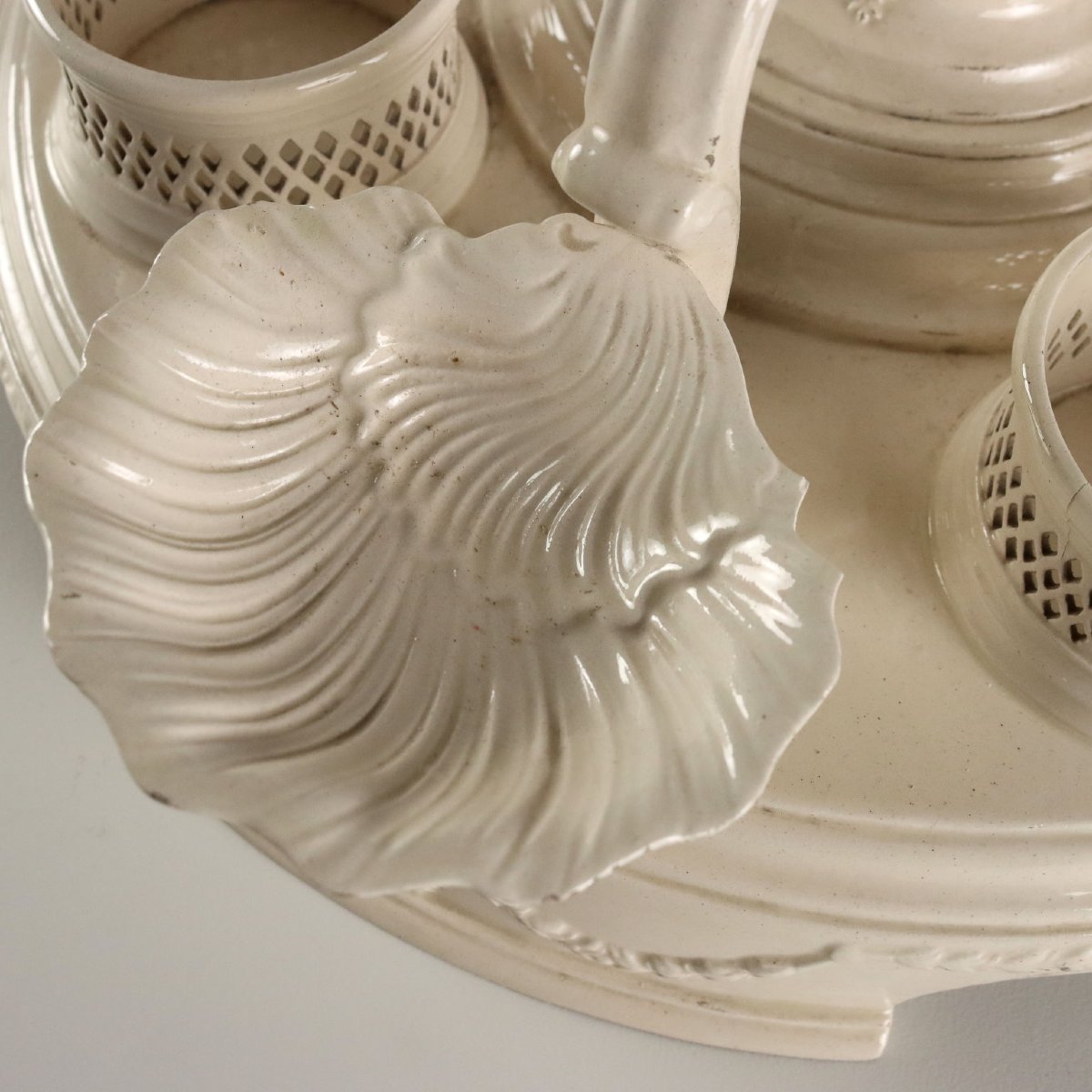 Plat De Ménage Centerpiece, Bassano Earthenware, Italy, Late 19th Century-photo-1