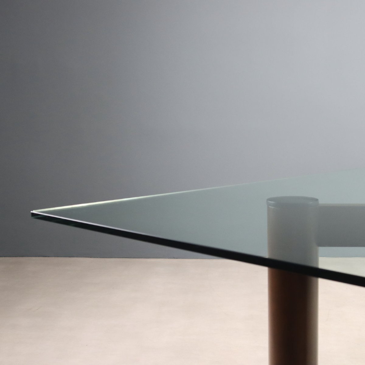 Great Vintage Table Glass Top Wood Marble Design Italy 1980s-photo-4