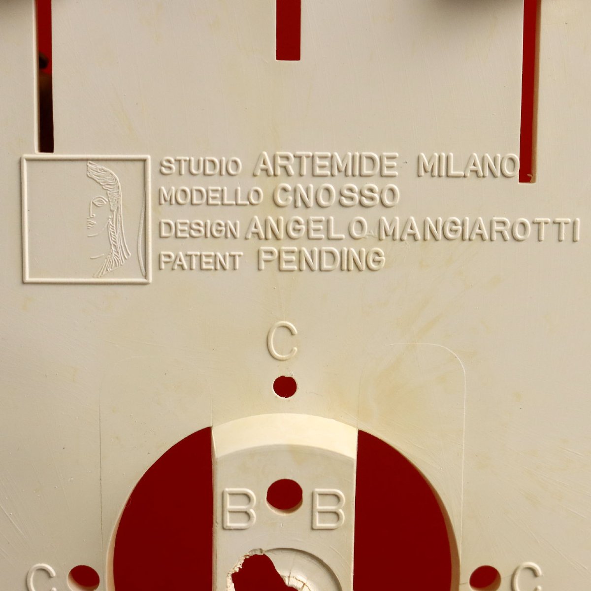 Artemide 'Cnosso' Lampes Plastique Colouré Design Italie 1960s-70s-photo-4