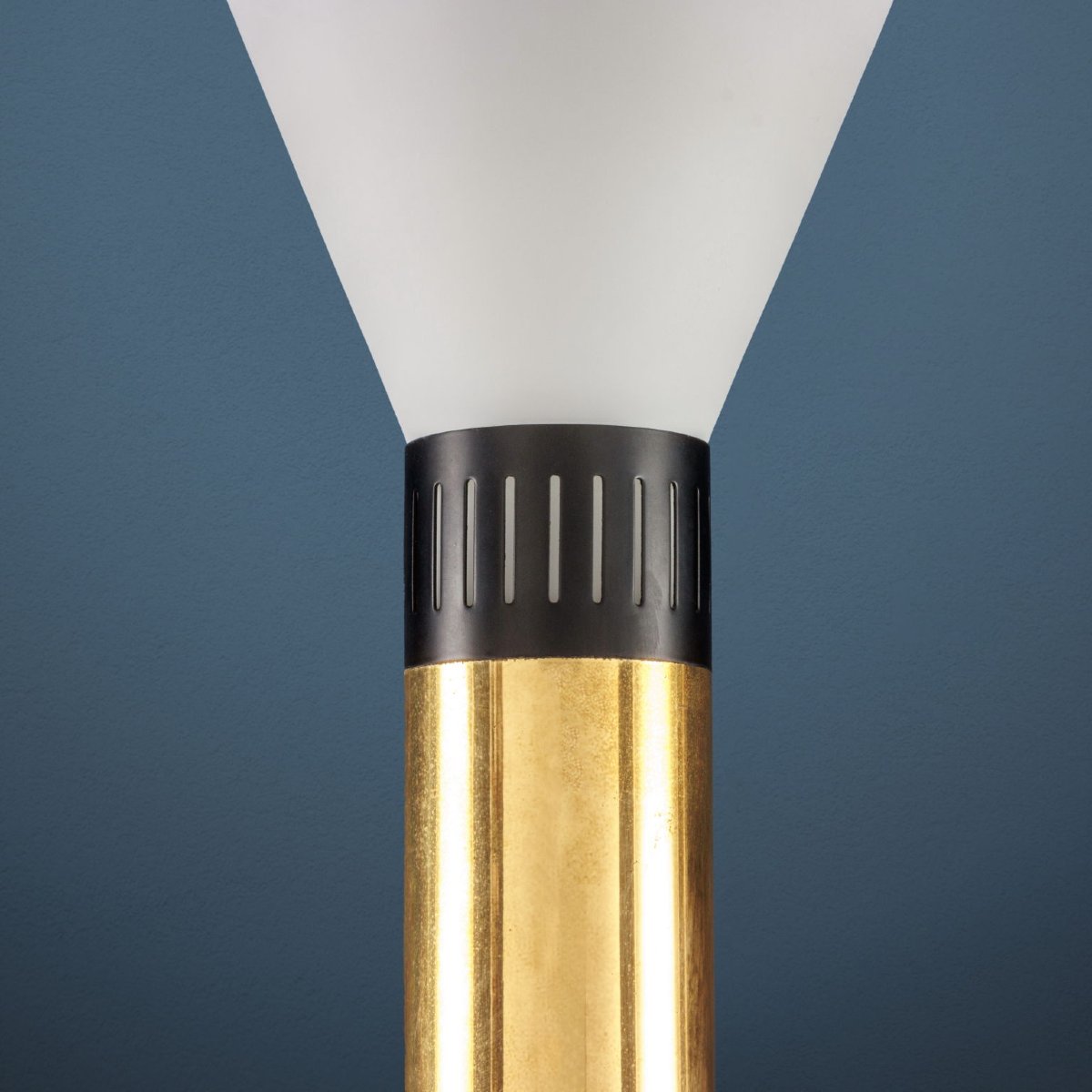 Stilnovo Vintage Floor Lamp Aluminium Brass Metal Italy 1960s-photo-1