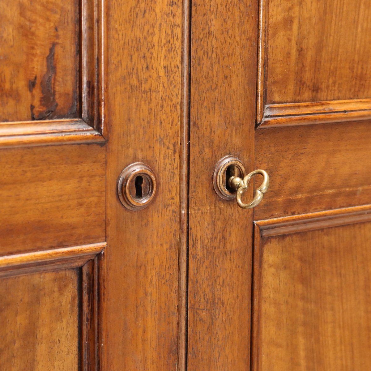 Armoire Ancienne Noyer 4 Étagères Tiroir Italie XIXe Siècle-photo-3
