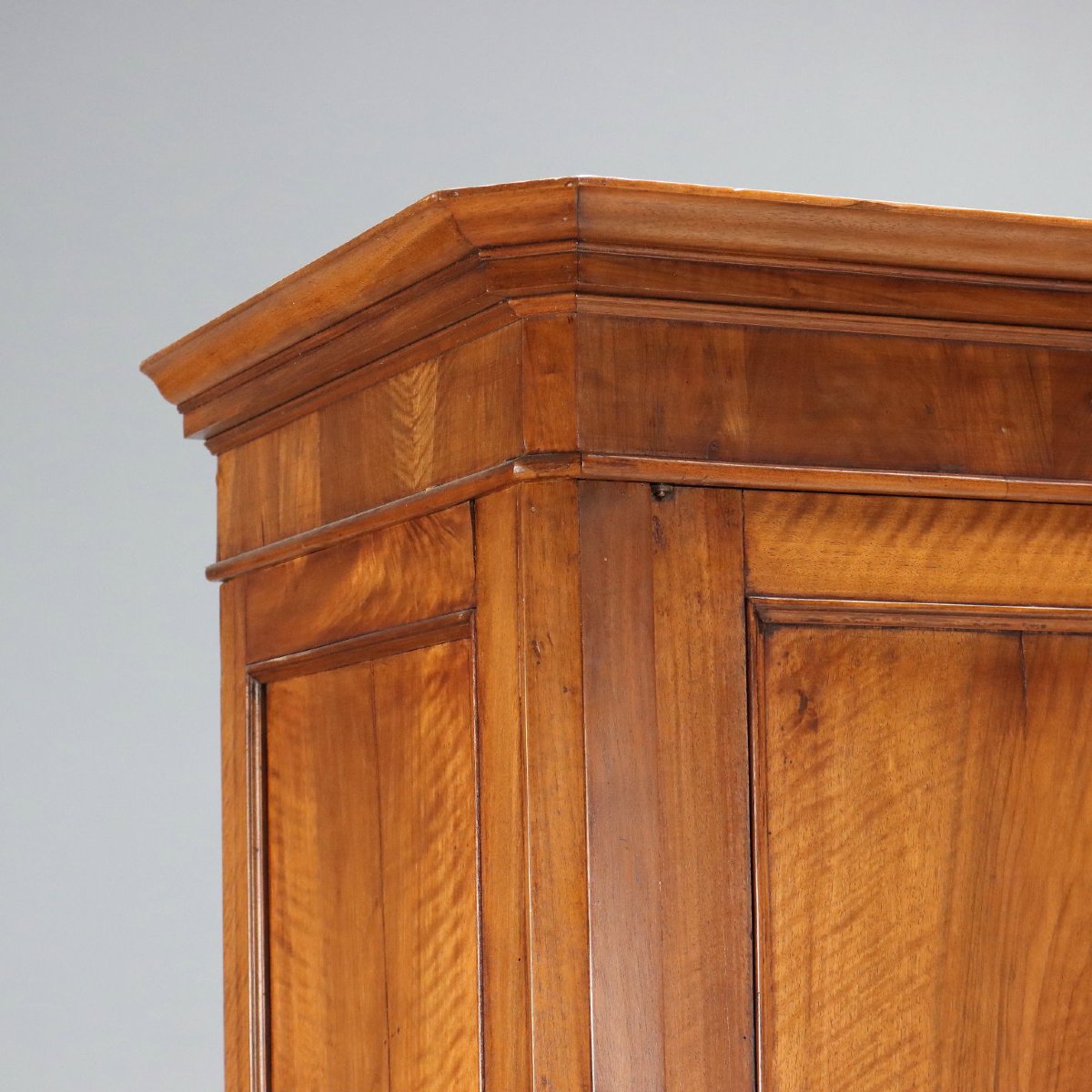 Armoire Ancienne Noyer 4 Étagères Tiroir Italie XIXe Siècle-photo-4