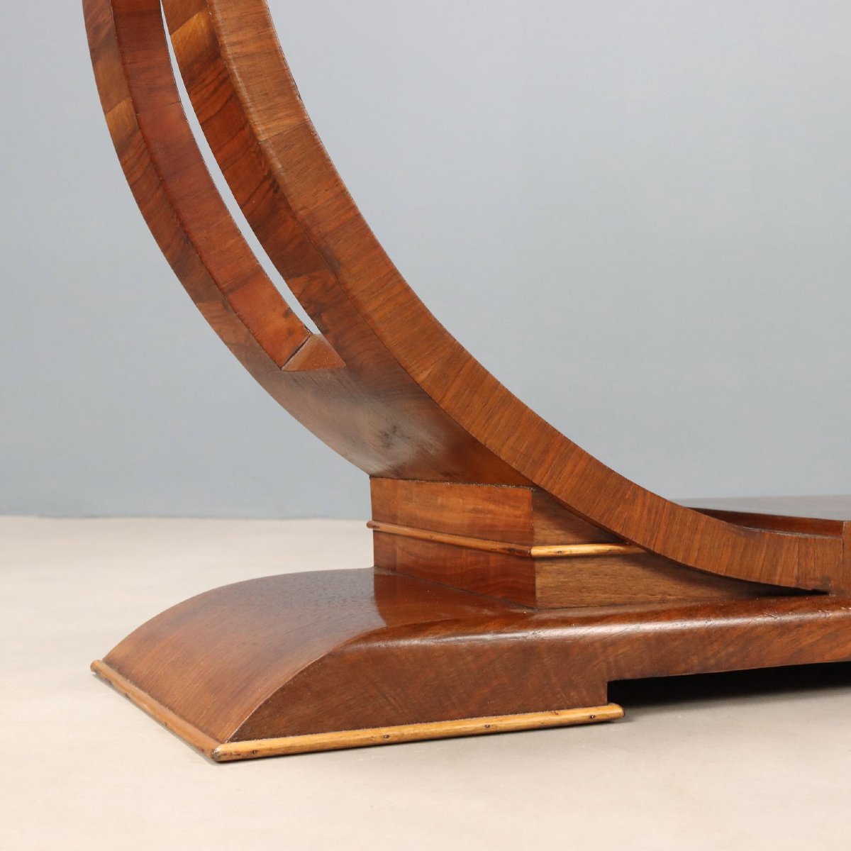 Coiffeuse Art Déco plaquée noyer Italie, deuxième quart du XXe siècle-photo-1