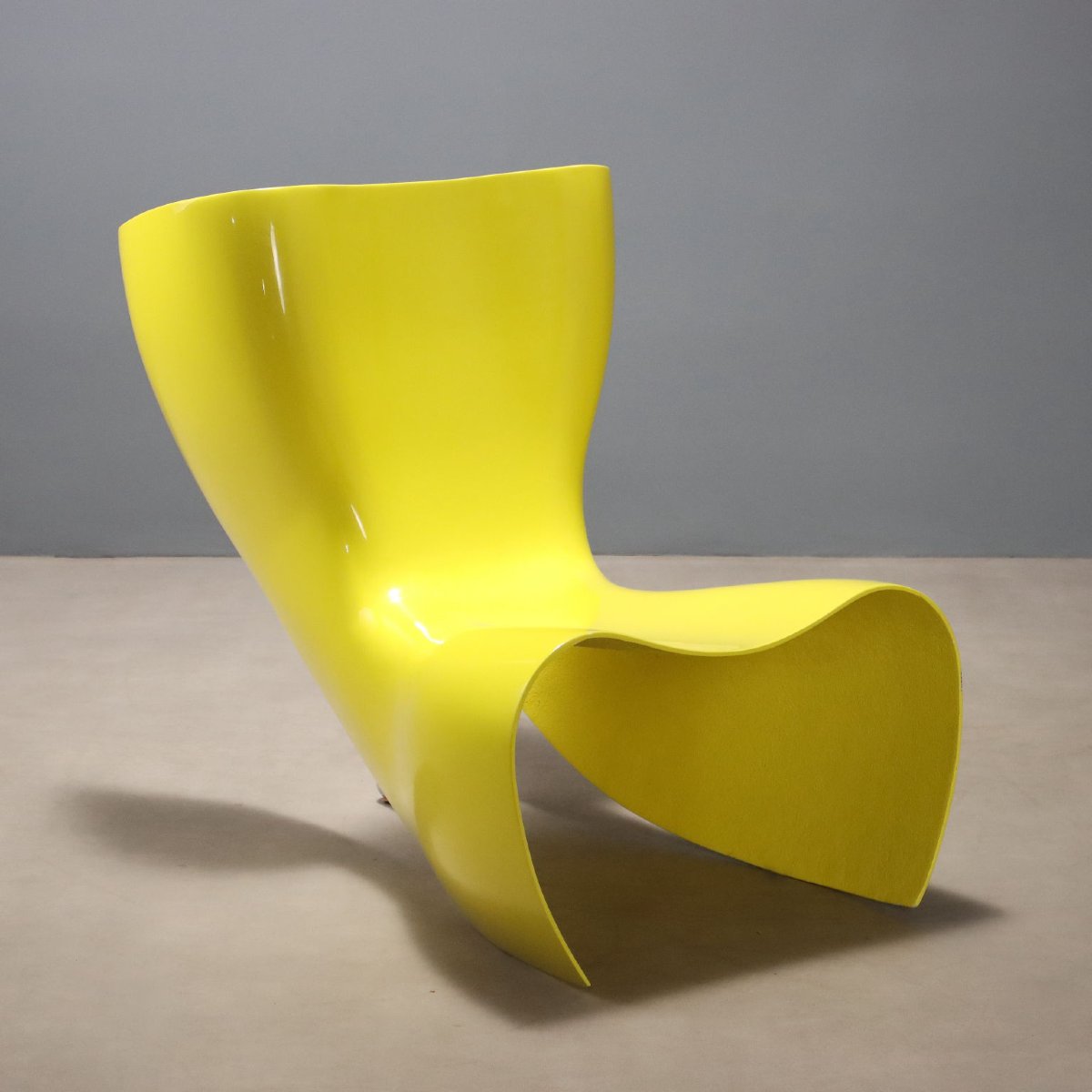 Cappellini 'felt Chair' Vintage Design Marc Newson Italy 1990s