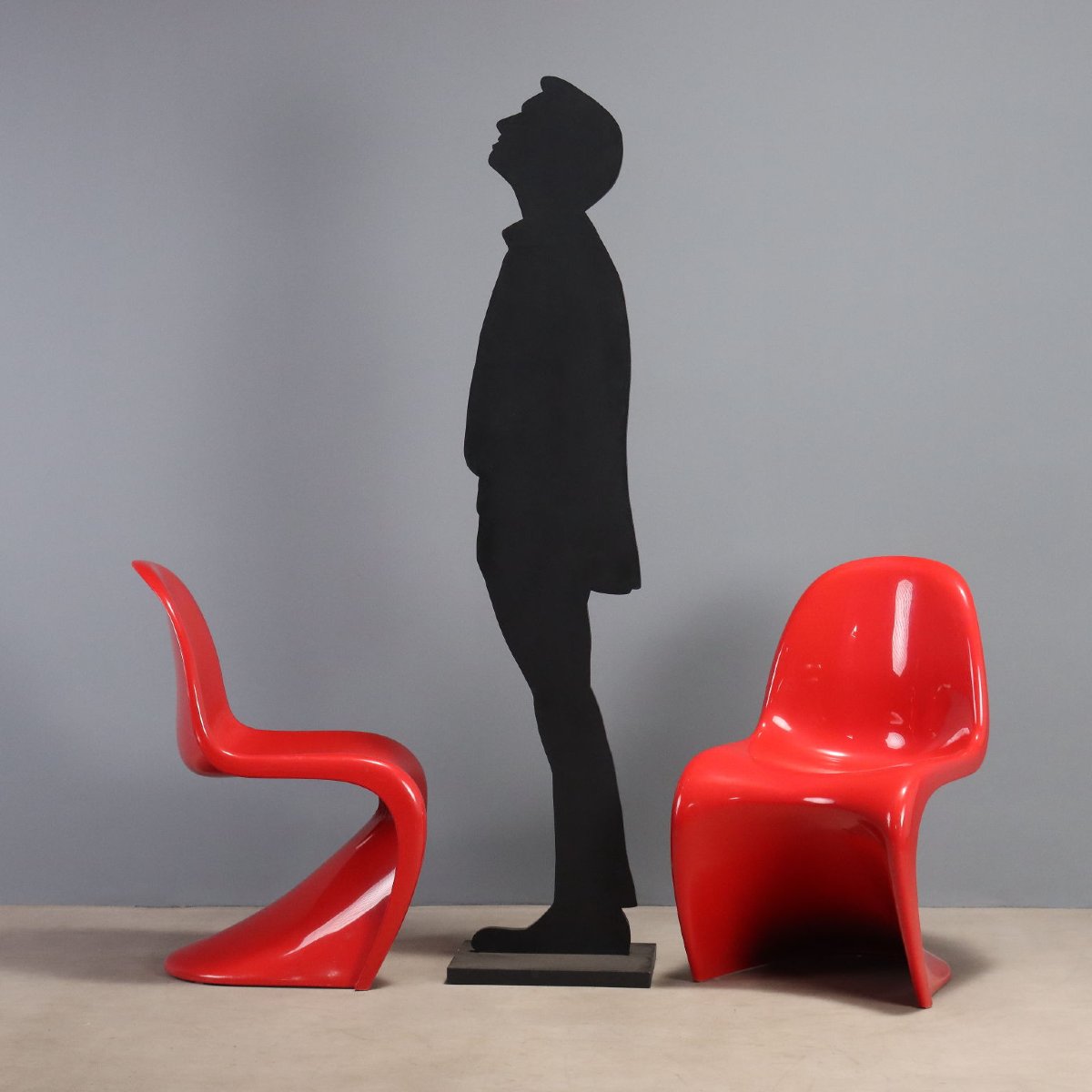 Vintage Chais Vitra 'panton Chair' Design Verner Panton 1970s-photo-2