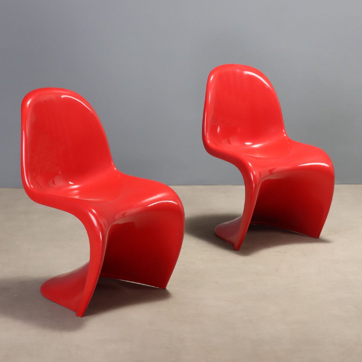 Vintage Chais Vitra 'panton Chair' Design Verner Panton 1970s