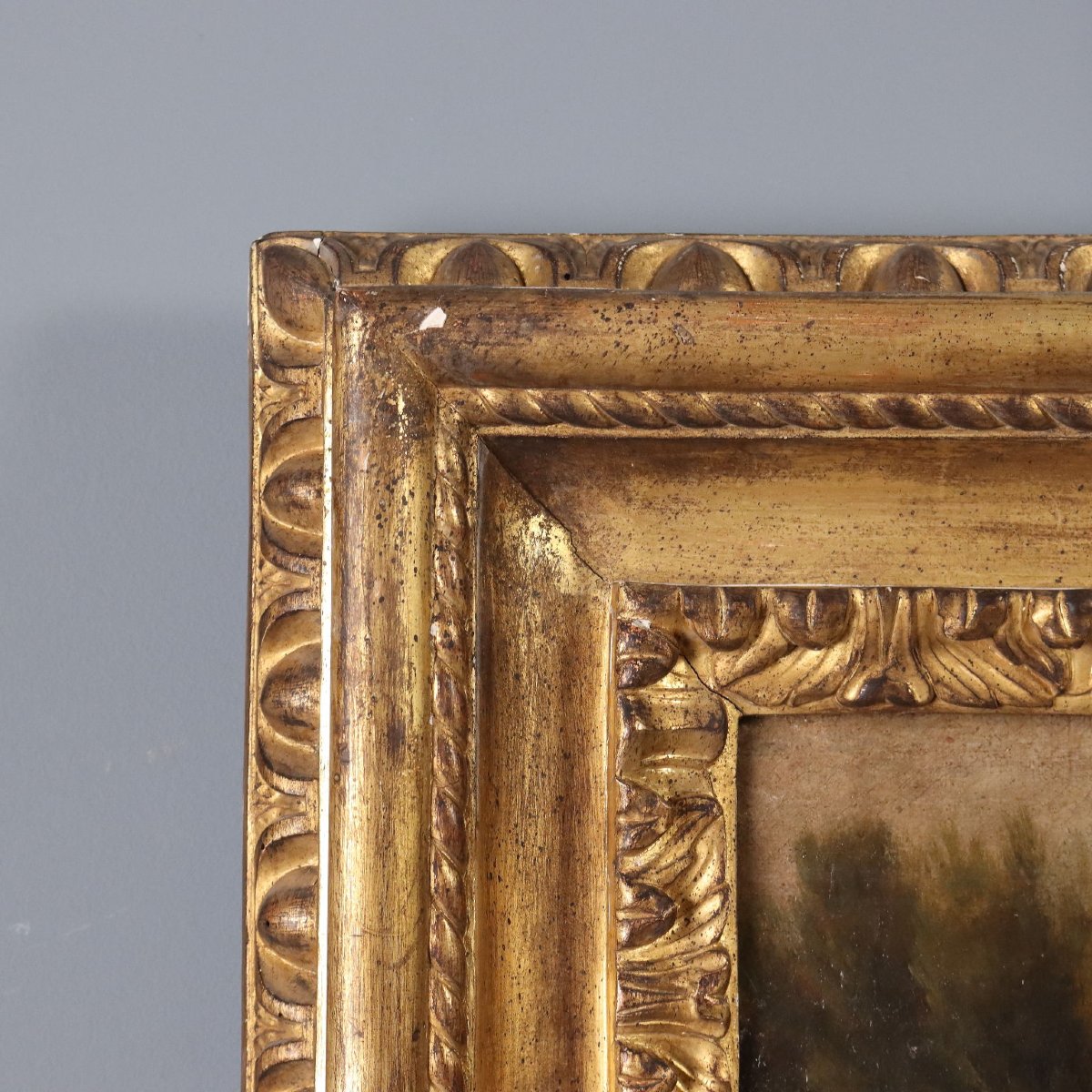Antique Painting Venetian Landscape Oil On Canvas '700-photo-6