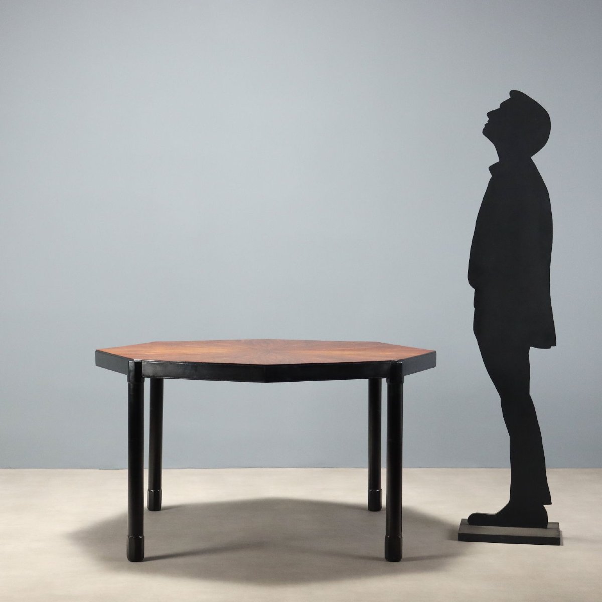 Table de Salle à Manger Vintage Bois Teinté Design Années 1960-photo-2