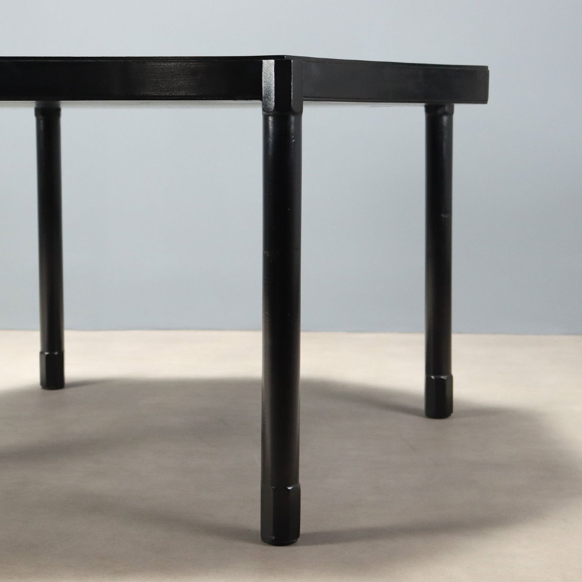 Table de Salle à Manger Vintage Bois Teinté Design Années 1960-photo-4