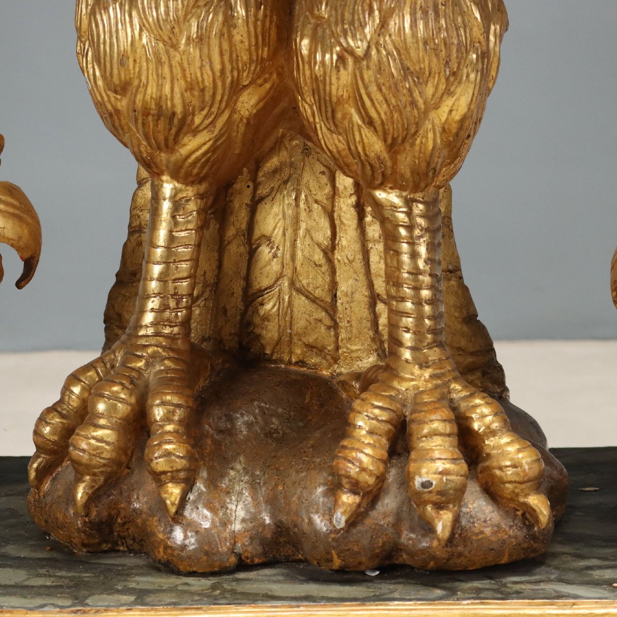 Baroque Console Table In Carved And Gilded Wood, Genoa, First Quarter Of The 18th Century-photo-1