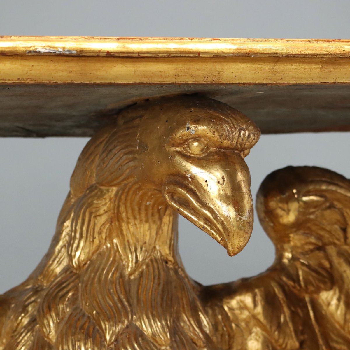 Baroque Console Table In Carved And Gilded Wood, Genoa, First Quarter Of The 18th Century-photo-5