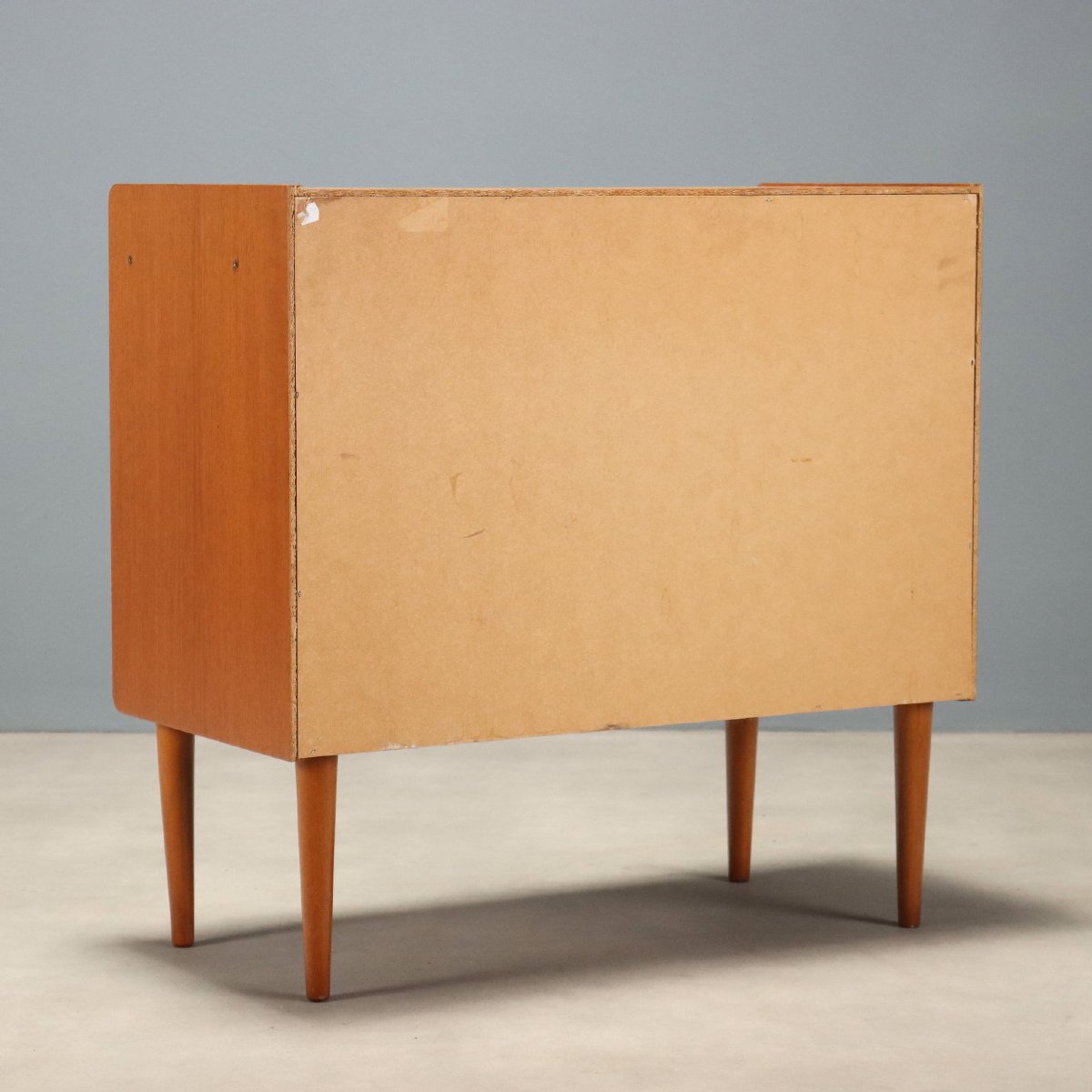 Commode Vintage Teak Trois Tiroirs Design Europe du Nord Années 1960-photo-5