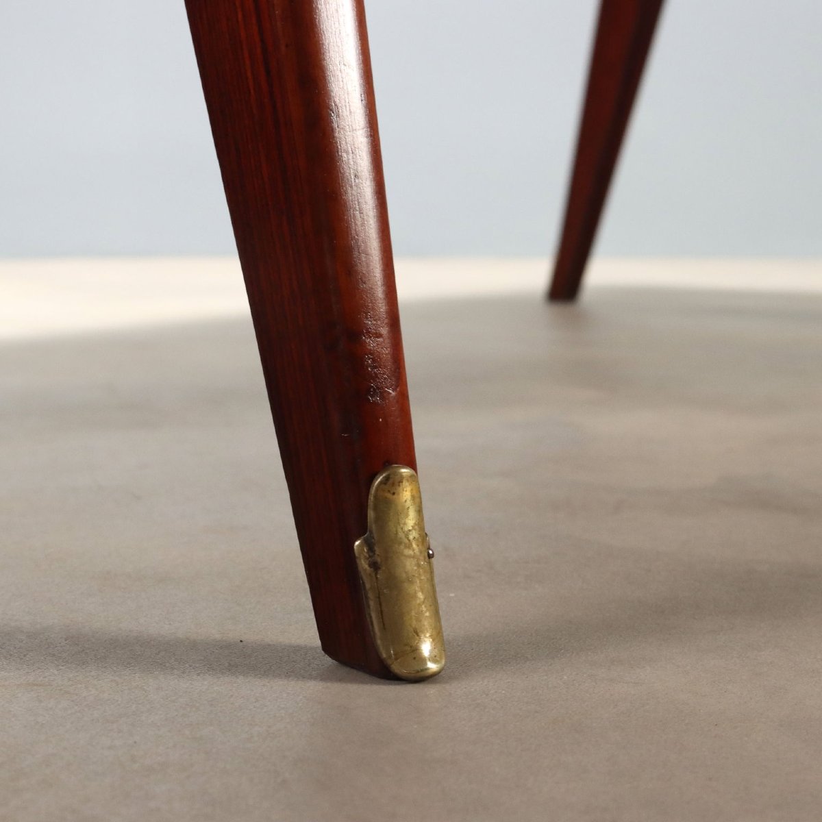 Vintage Table Exotic Wood Glass Design Italy 1950s-1960s-photo-3