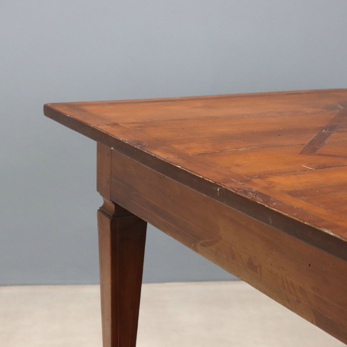 Table Directoire Ancienne Noyer Meriser Italie du XIXe Siècle-photo-1