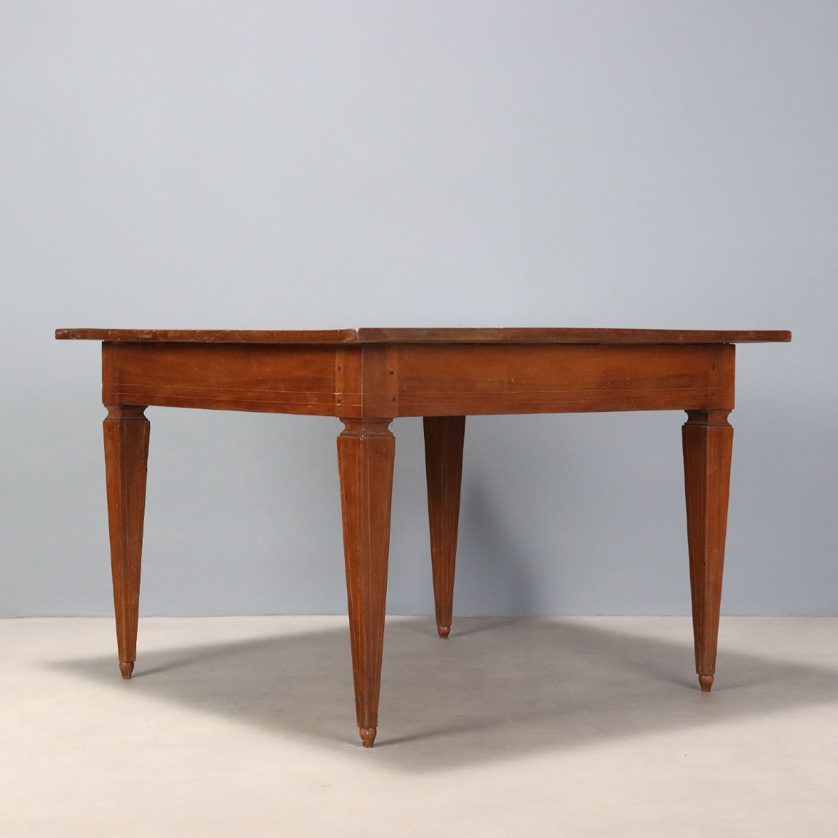 Table Directoire Ancienne Noyer Meriser Italie du XIXe Siècle-photo-3