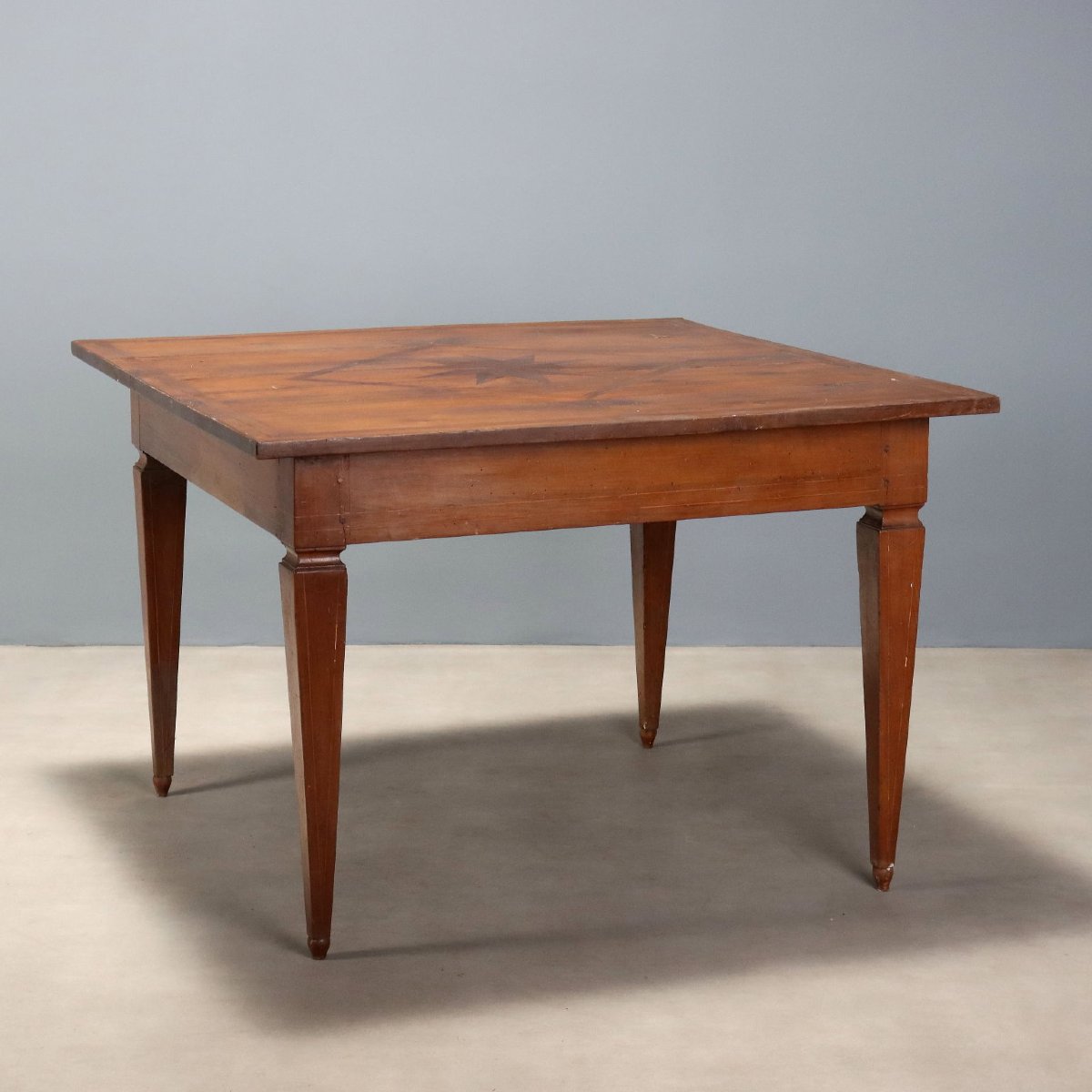 Table Directoire Ancienne Noyer Meriser Italie du XIXe Siècle