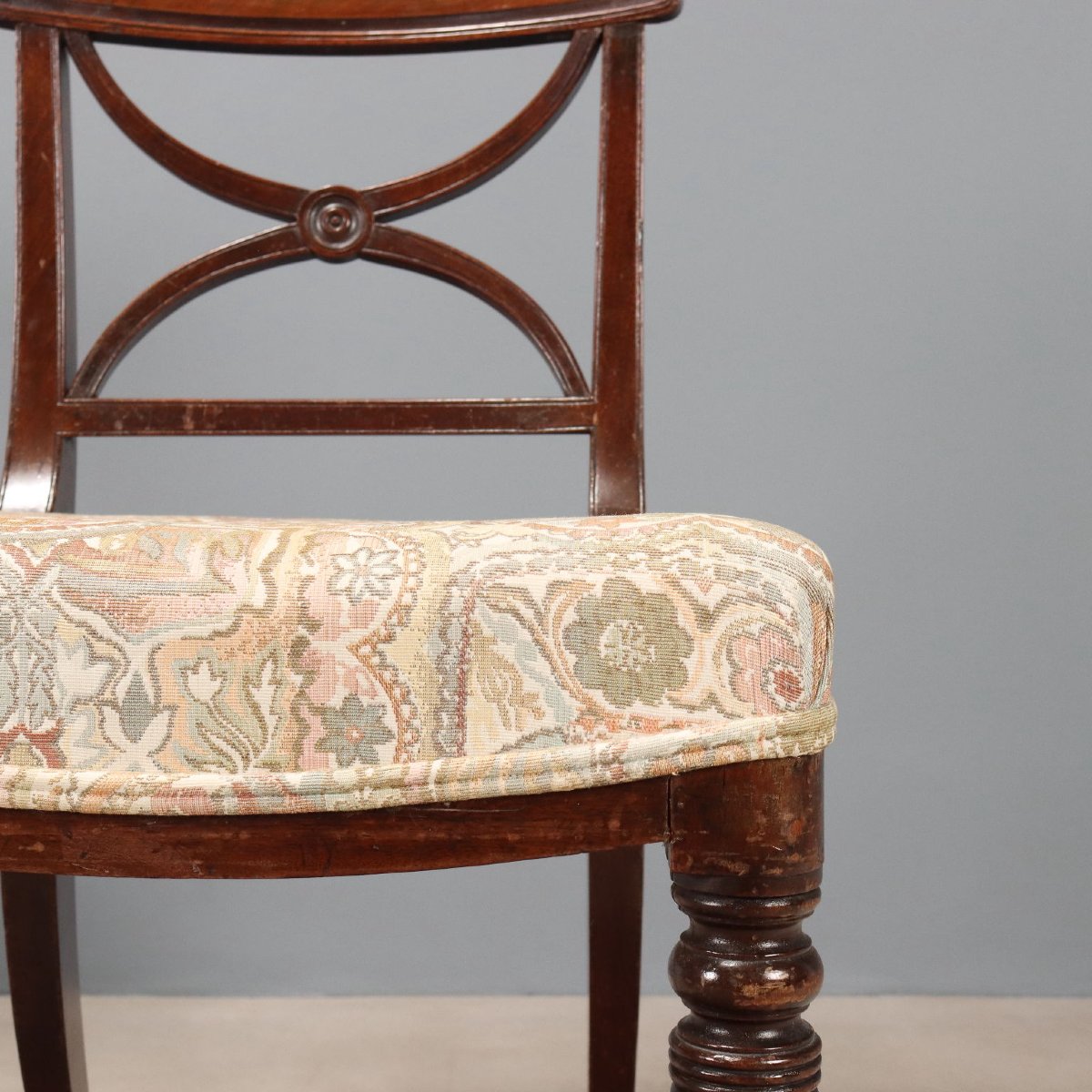 Set Of Six Mahogany Chairs, England, 19th Century-photo-1