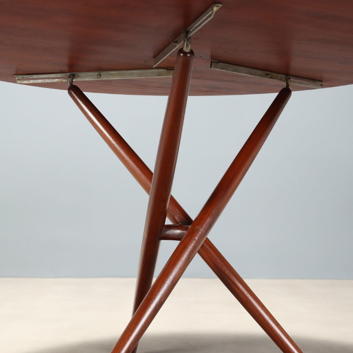 Table de Salle à Manger Vintage Teck Design Italie Années 1960-photo-4