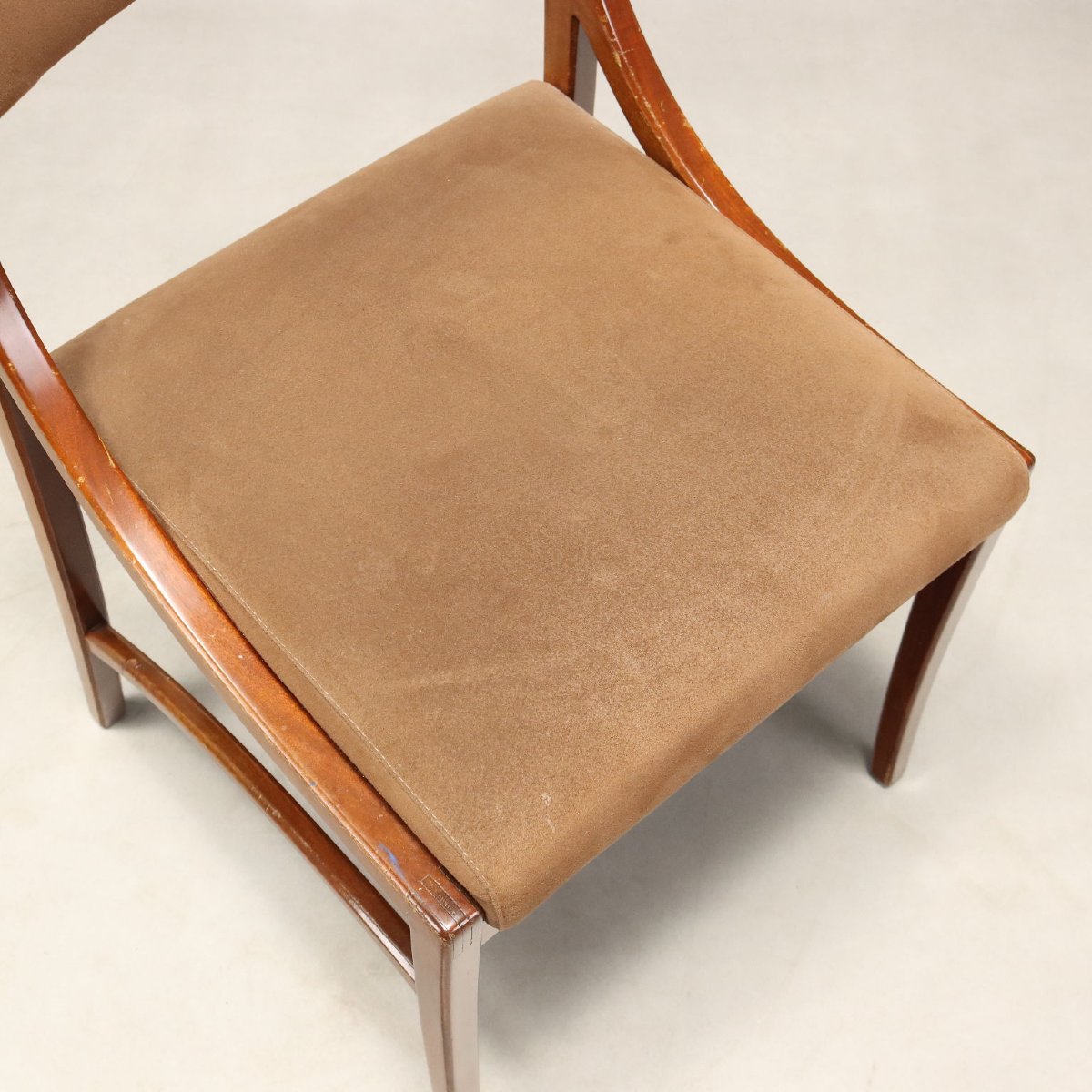Chaises de Salle à Manger Vintage Hêtre Teinté Tissu Design des Années 60-photo-2