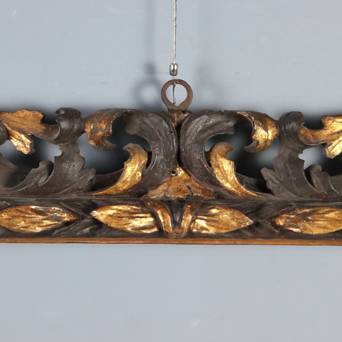 Cadre Baroque Ancien Bois Gravé Italie du XVIIIe Siècle-photo-5
