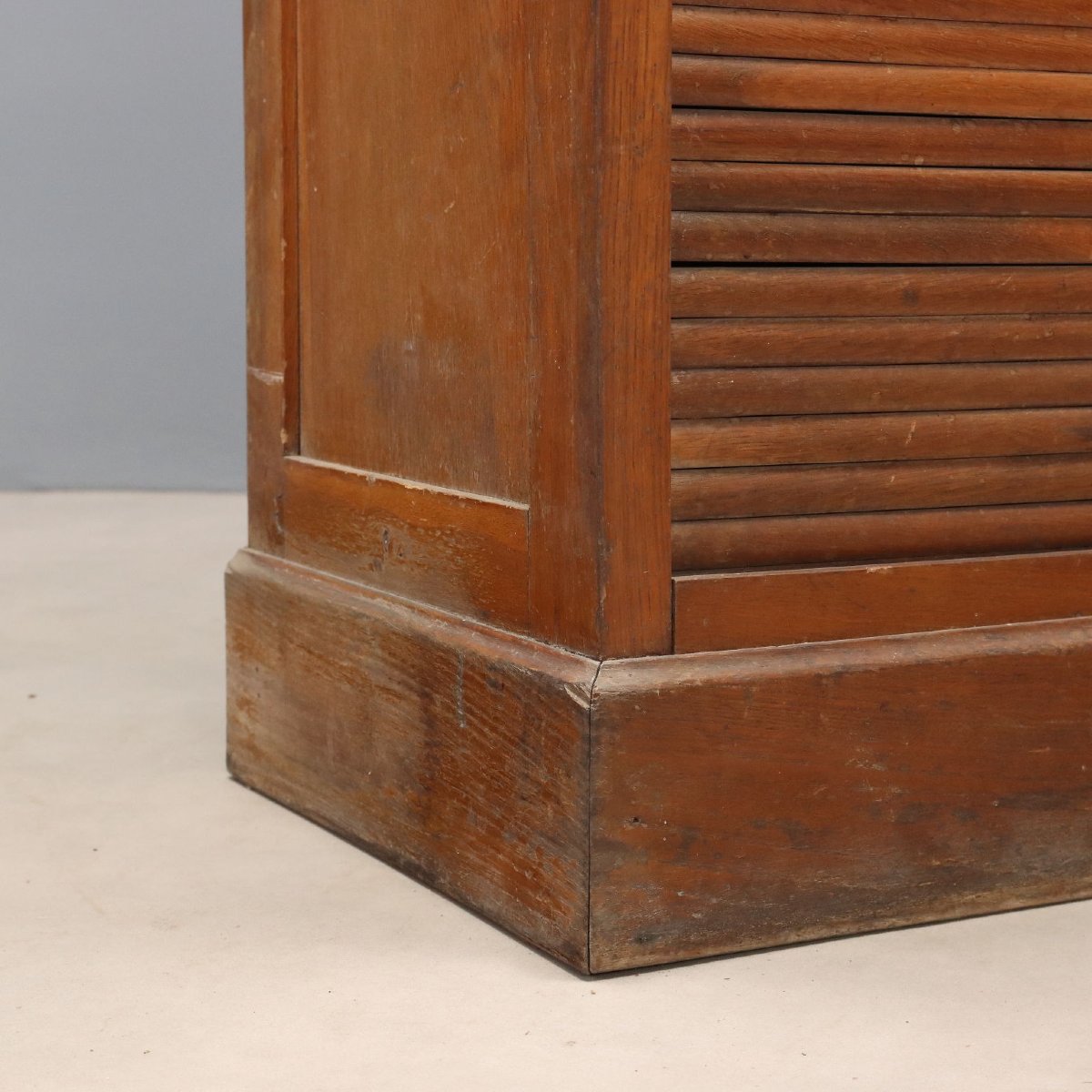 Classeur Art Nouveau Ancien Chêne 18 Tiroirs Italie XIXe Siècle-photo-2