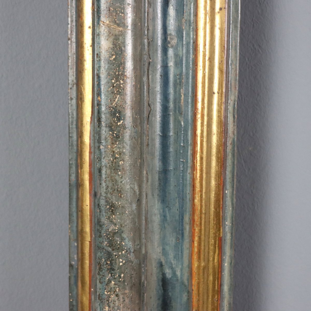 Painted And Gilded Baroque Frame, Italy, Early 18th Century-photo-2