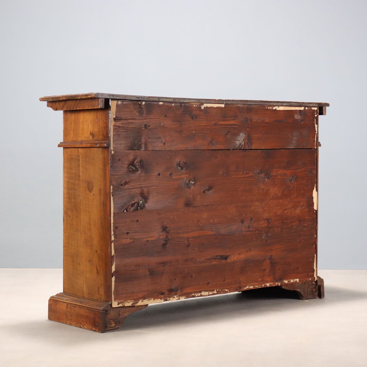 Antique Baroque-style Sideboard In Walnut And Fir, Italy, 20th Century-photo-6