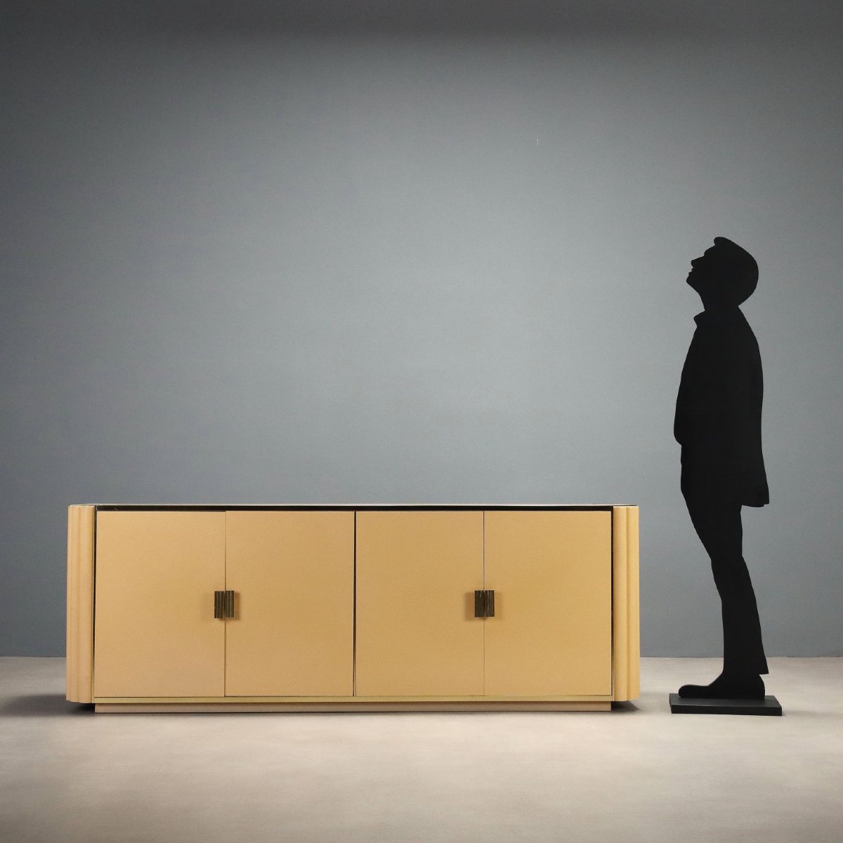 Buffet des Années 70 par Alain Delon pour Mario Sabot  Bois Laqué-photo-2