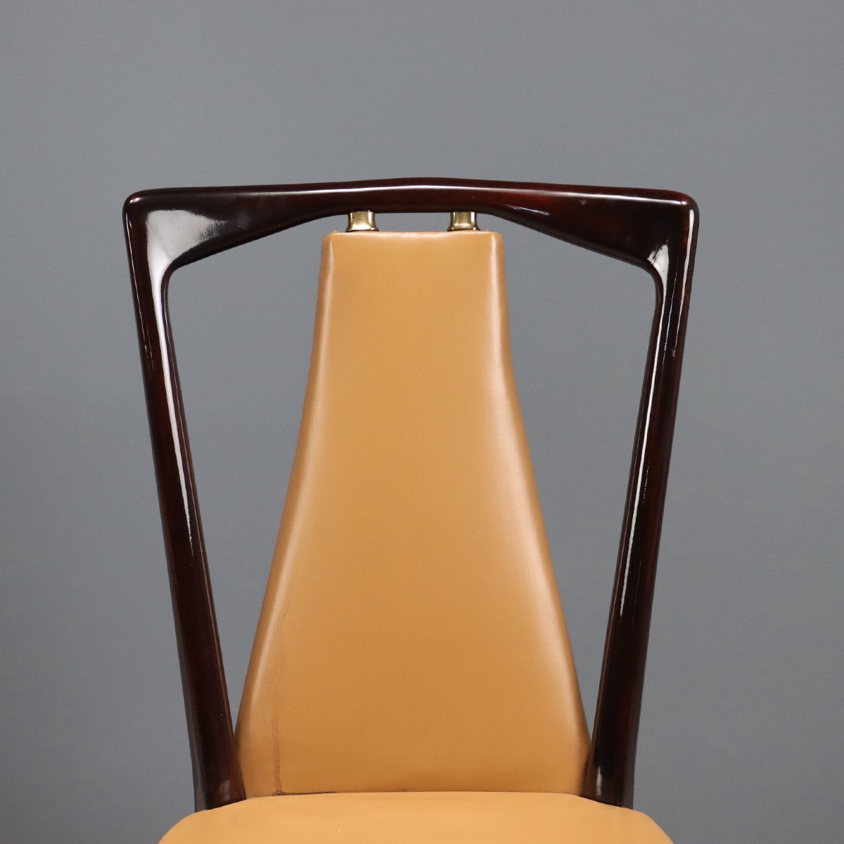Chaises Vintage Design Osvaldo Borsani Bois Skai Années 50-photo-4