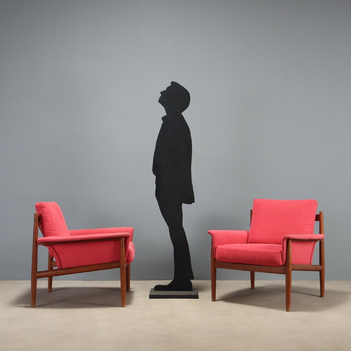 France & Son '118' Armchairs Design By Grete Jalk 1960s-photo-2