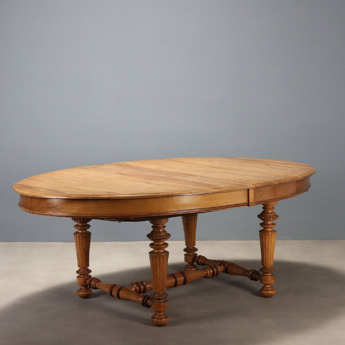 Table Extensible Ancienne Noyer Italie Moitié du XIXe Siècle