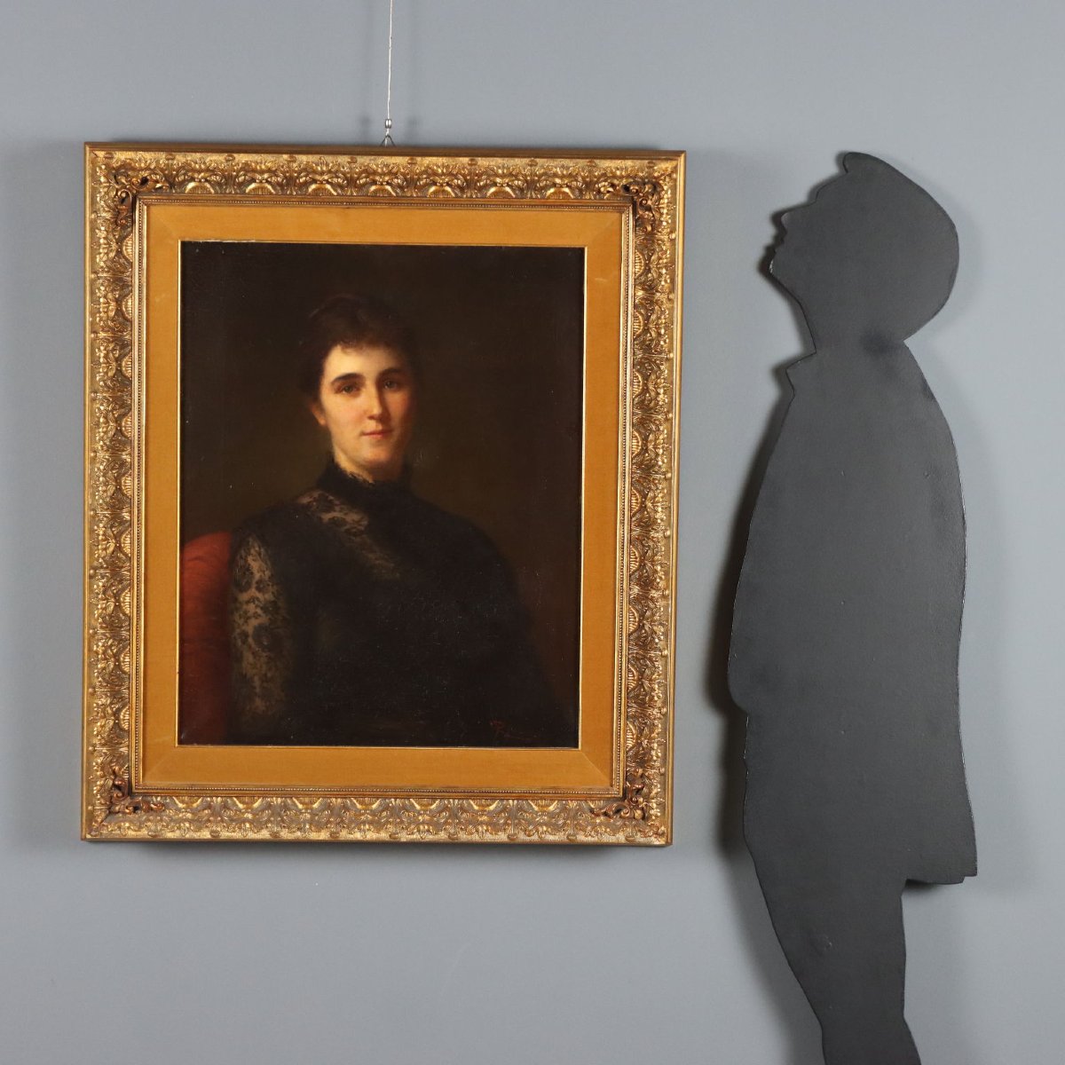 Tableau Ancien Signé Roberto Fontana Huile sur Toile XIXe Siècle-photo-2