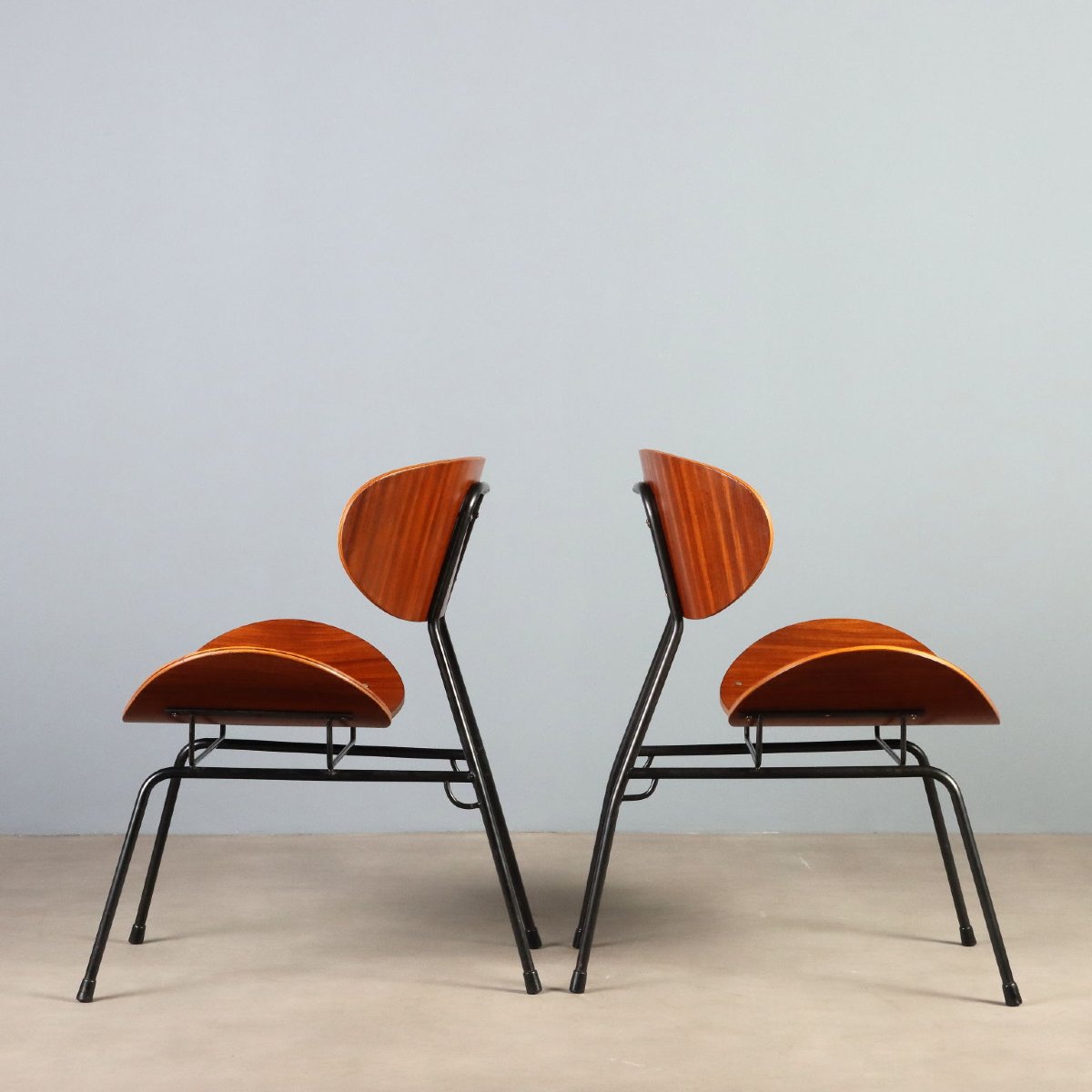 Fauteuils Vintage T. Silvana Comfort Design Carlo Ratti Années 50-photo-3