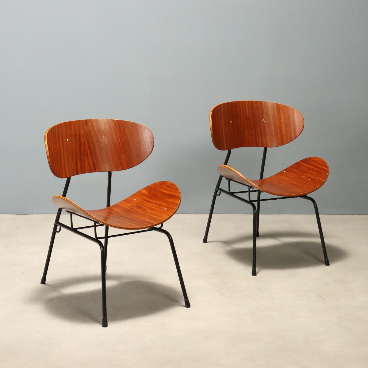 Fauteuils Vintage T. Silvana Comfort Design Carlo Ratti Années 50