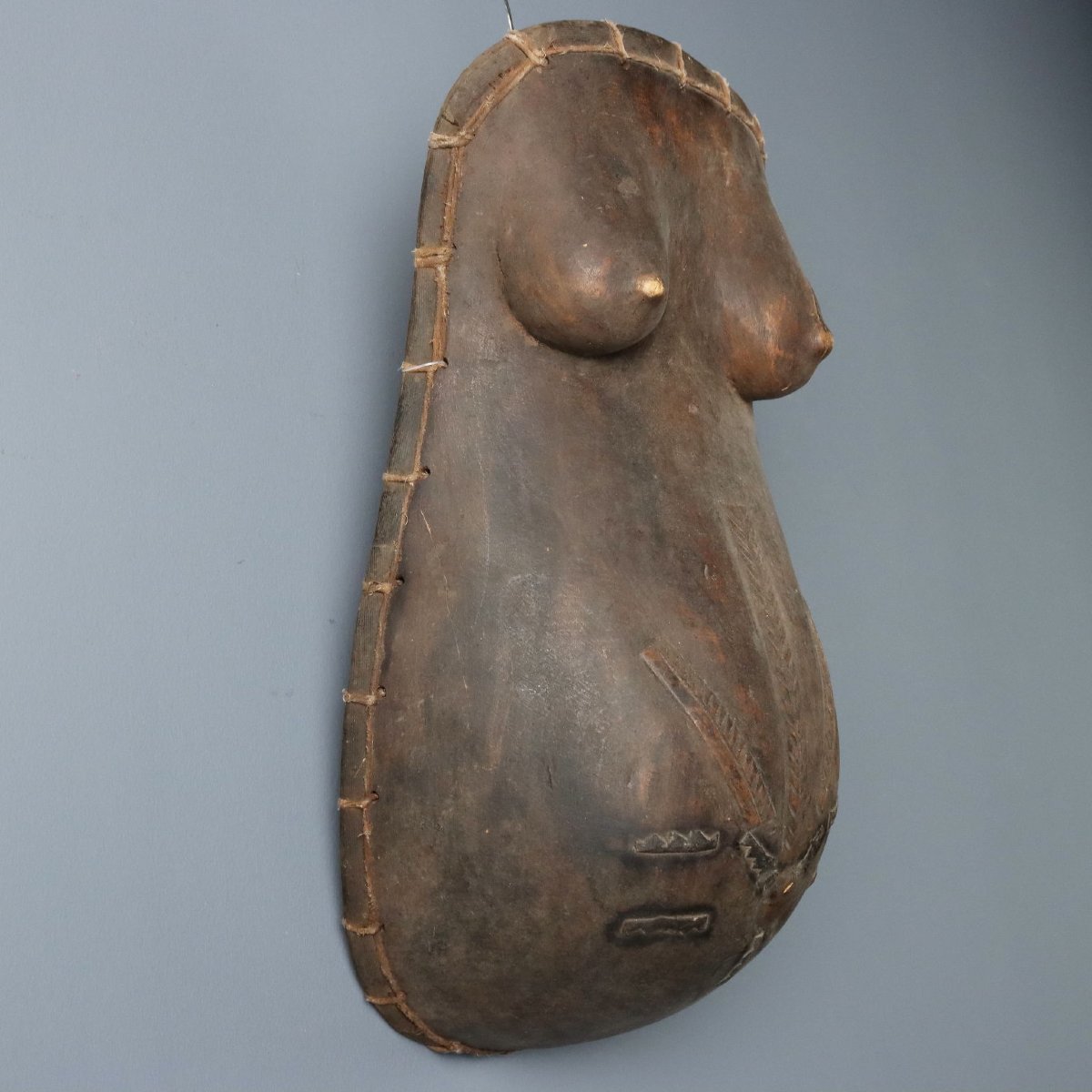 Wooden Breastplate Makonde Art Mozambique XX Century-photo-3