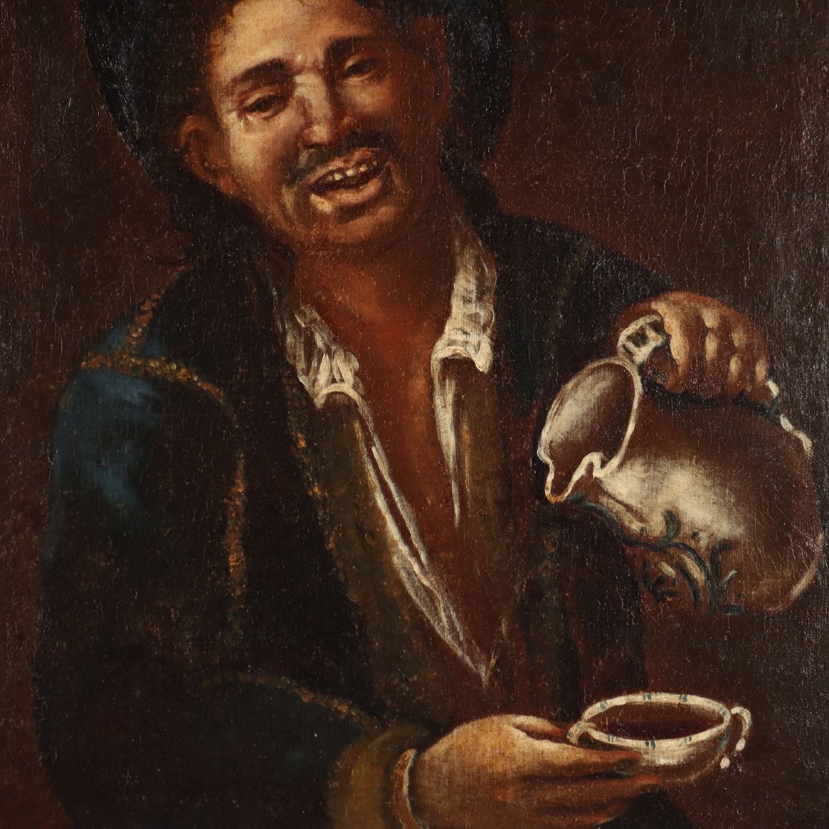 Antique Painting Disciple Of Giacomo Francesco Cipper XVIII Century-photo-3