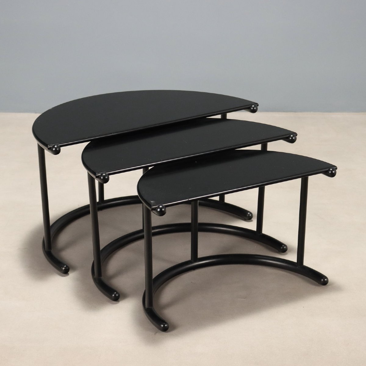 Tables Basses Acerbis Tria Vintage Design G. Frattini Années 80-photo-4