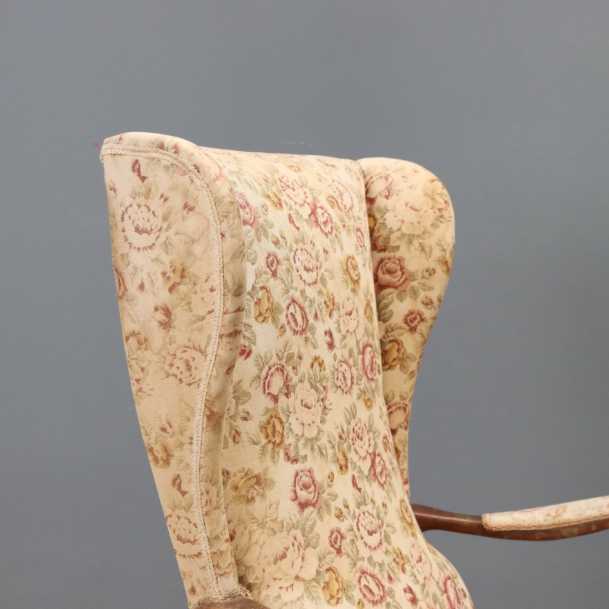 Vintage Armchair Frama Marelli Fabric Design Italy 1950s-photo-1